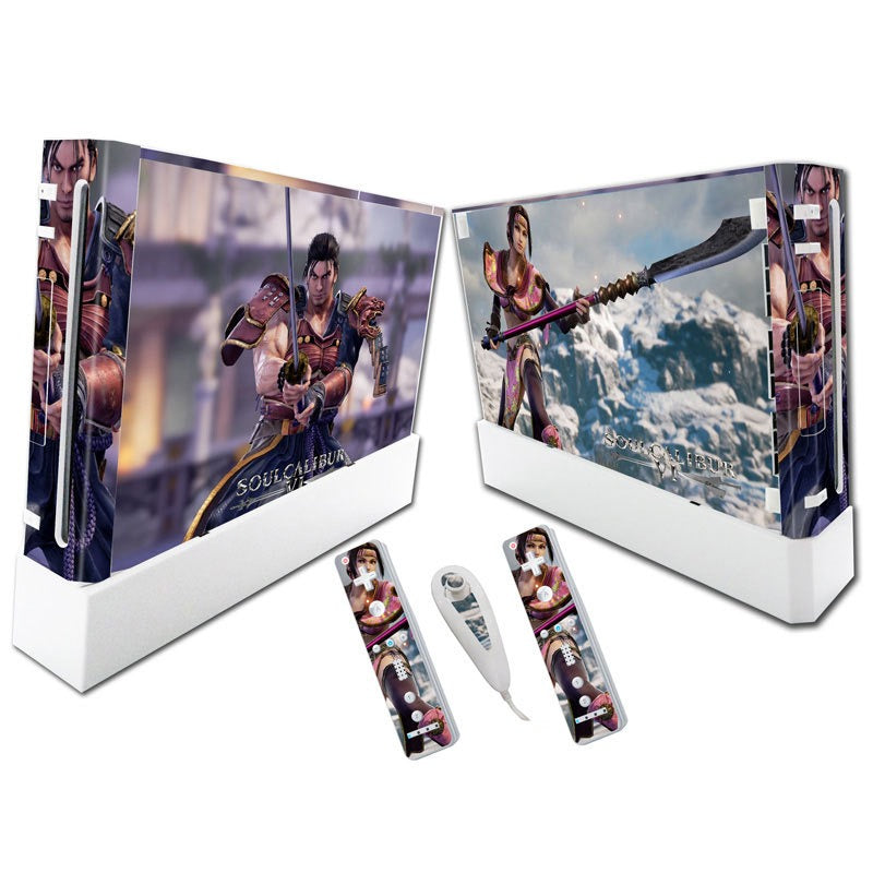 Suitable for WII stickers wii console cartoon protective film Spider-Man Fortress Night multiple styles without leaving glue