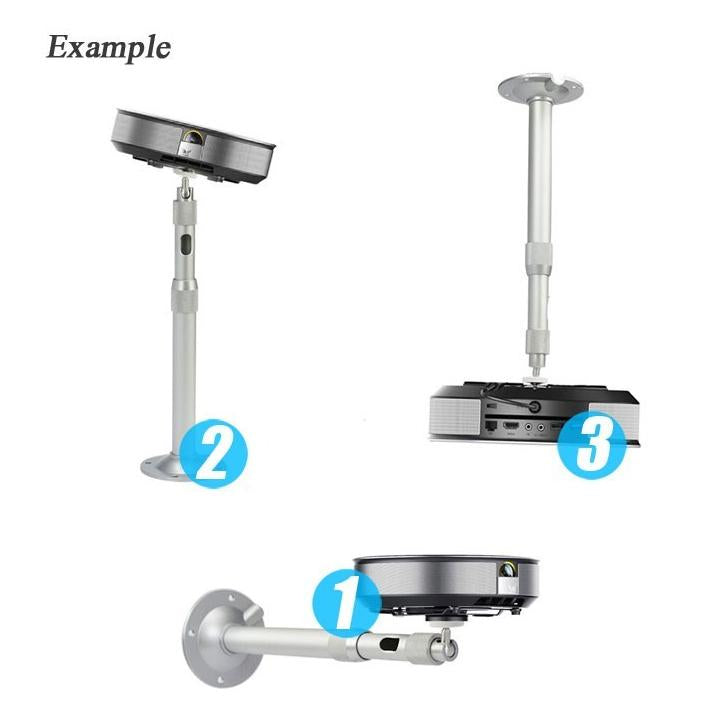 AUN Adjustable Projector Holder Ceiling Mount Max Length 1200mm Min Length 670mm For Projector LED Proyector Beamer ZZ03