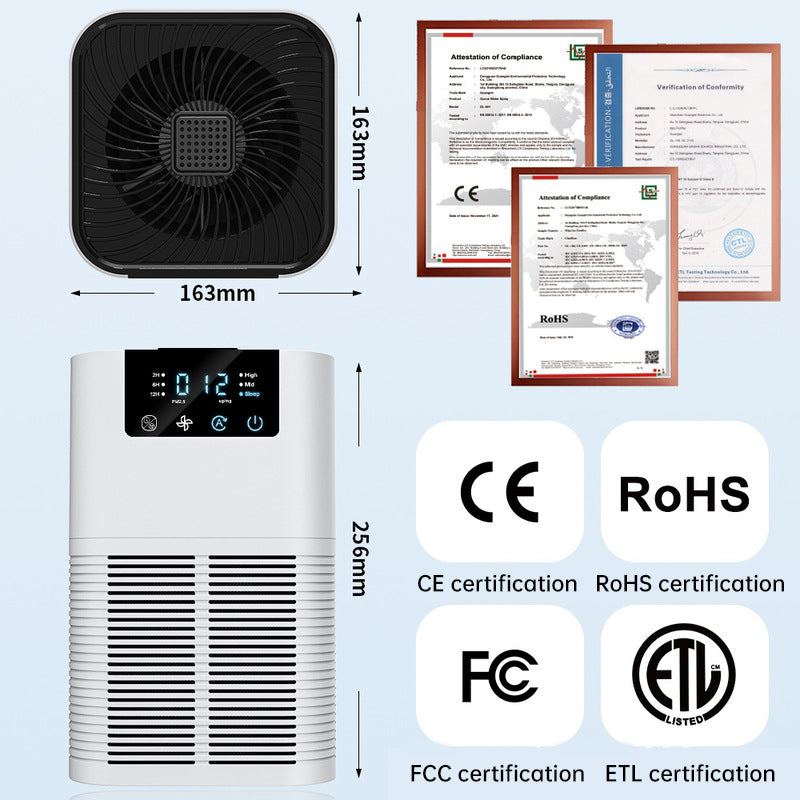 Negative ion desktop air purifier indoor formaldehyde sterilization and odor removal
