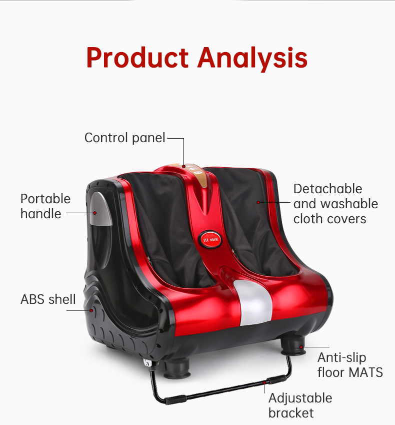 Full-Coverage Heating Smart Massager for Foot and Leg Therapy: Acupoint Massaging Device for Foot, Leg, and Sole Wellness