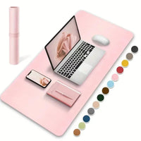 1 Pcs Large Size 60*30mm Office Desk Protector Mat PU Leather Waterproof Mouse Pad Desktop Keyboard Desk Pad Gaming Mousepad