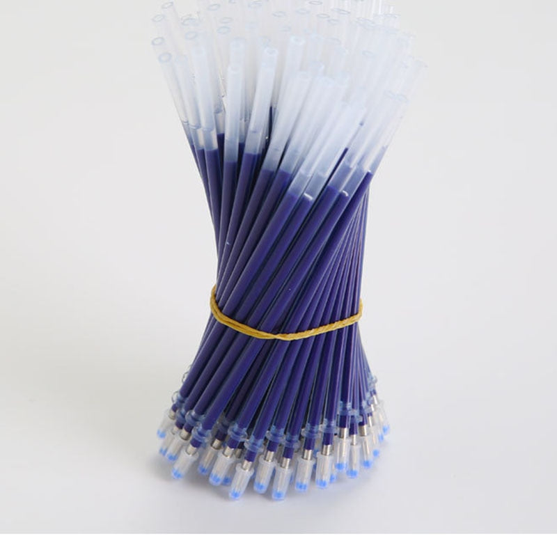 0.5mm 100pcs/bag Pen Refill Office Signature Rods For Handles Red Blue Black Ink Refill Office School Stationery Writing Supplies