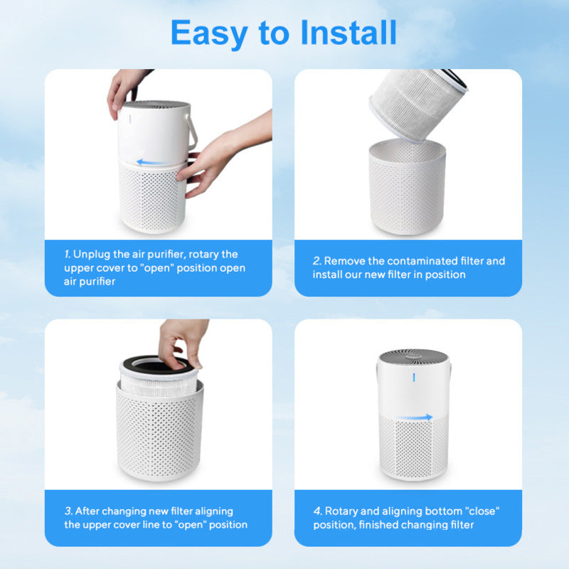 Negative ion desktop air purifier indoor formaldehyde sterilization and odor removal