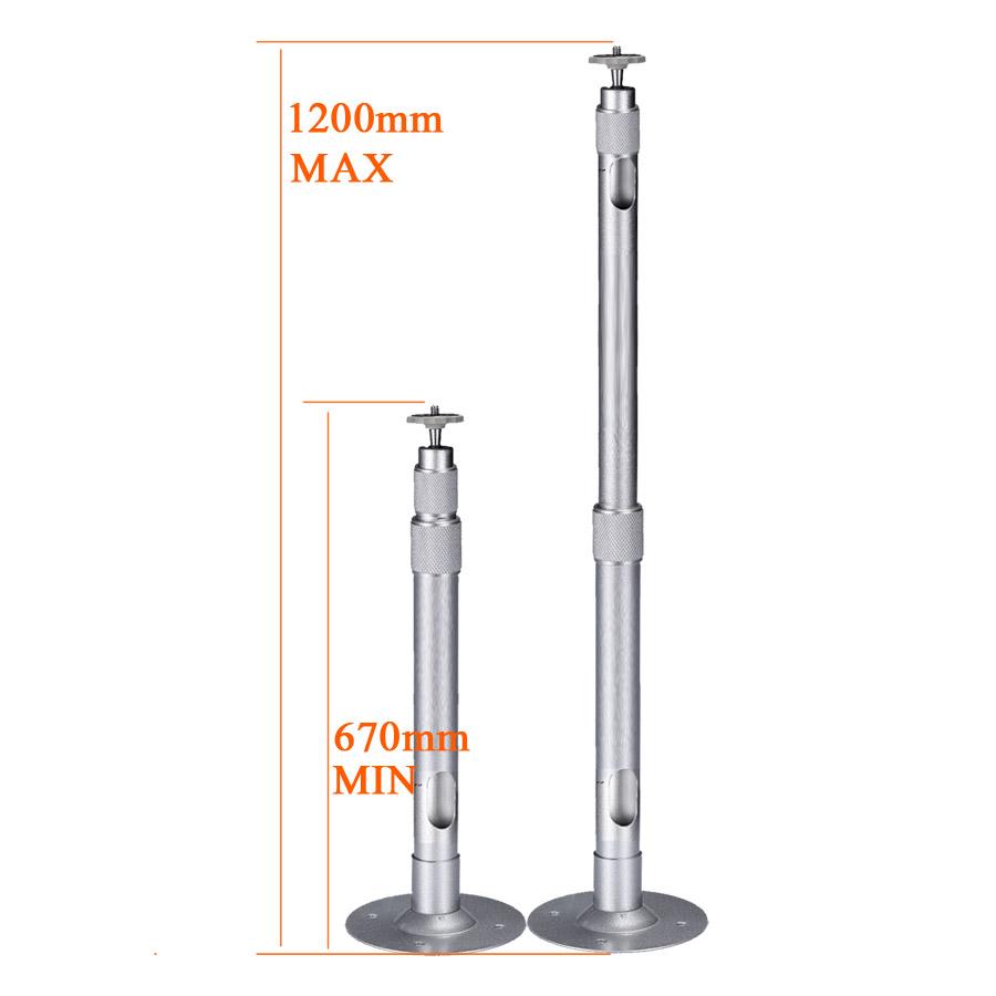 AUN Adjustable Projector Holder Ceiling Mount Max Length 1200mm Min Length 670mm For Projector LED Proyector Beamer ZZ03