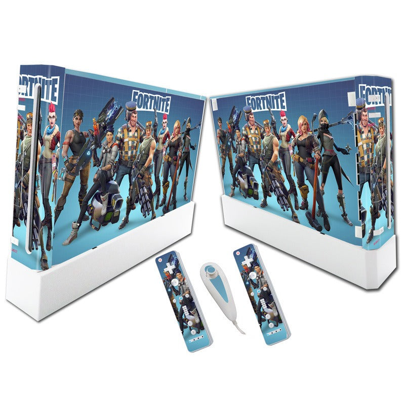 Suitable for WII stickers wii console cartoon protective film Spider-Man Fortress Night multiple styles without leaving glue