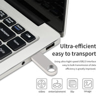 Usb flash drive 32 GB 3.0 metal pen drive 64GB pendrive 16GB 8GB 4GB 128GB silver key flash drive waterproof custom NO logo
