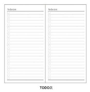 4.3x8.3 Midori Traveler's Notebook Refill 110mmx210mm Blank Dot Grid Paper Graph-paper Ruled 32 sheets