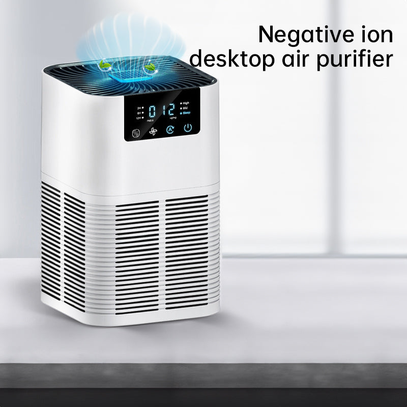 Negative ion desktop air purifier indoor formaldehyde sterilization and odor removal