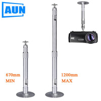 AUN Adjustable Projector Holder Ceiling Mount Max Length 1200mm Min Length 670mm For Projector LED Proyector Beamer ZZ03