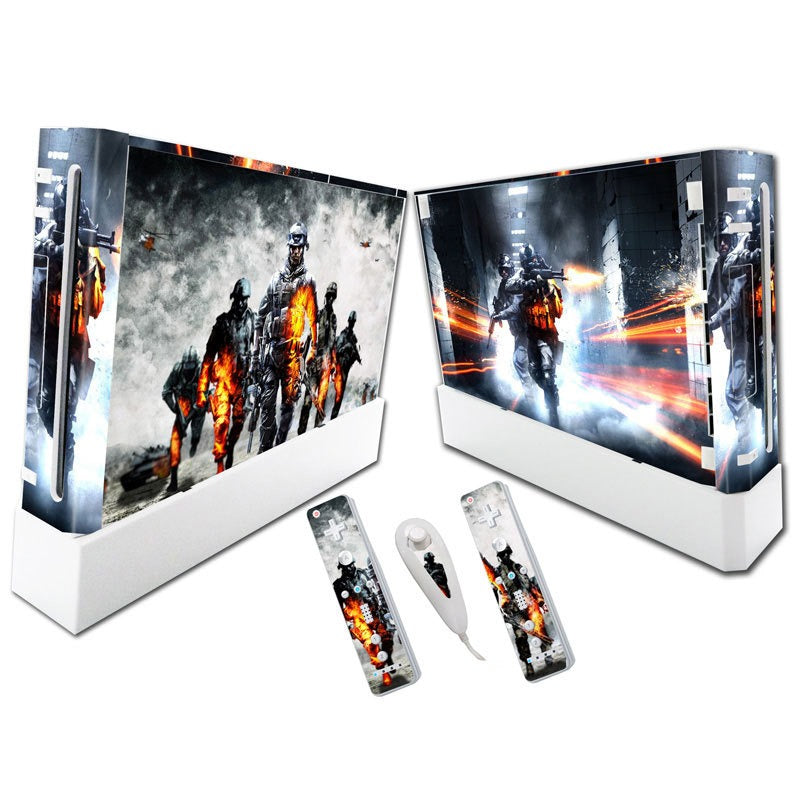 Suitable for WII stickers wii console cartoon protective film Spider-Man Fortress Night multiple styles without leaving glue