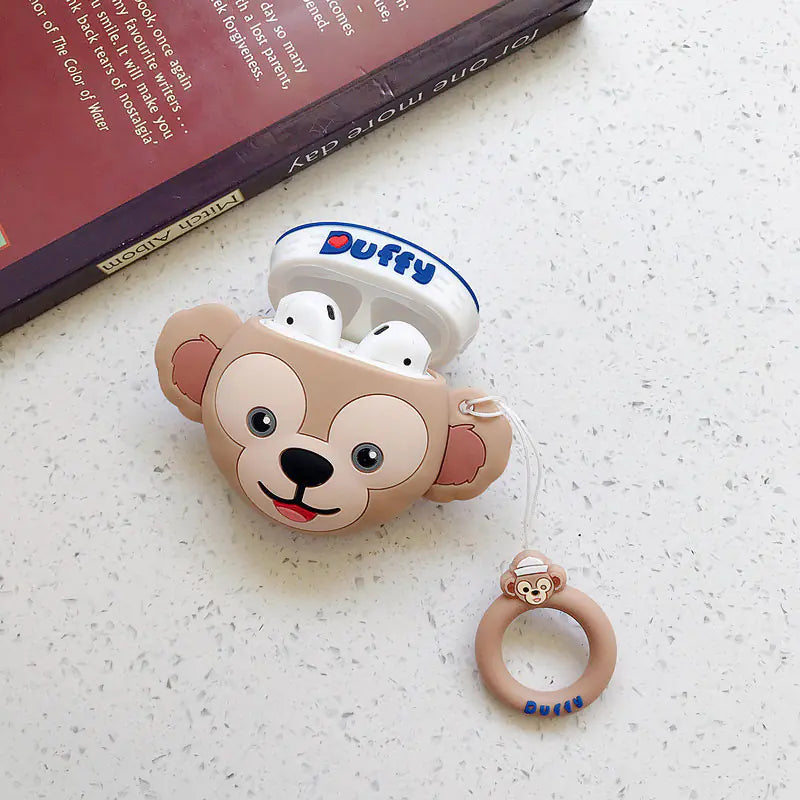 Cartoon Phone Lanyard with Ring and Donut Charm