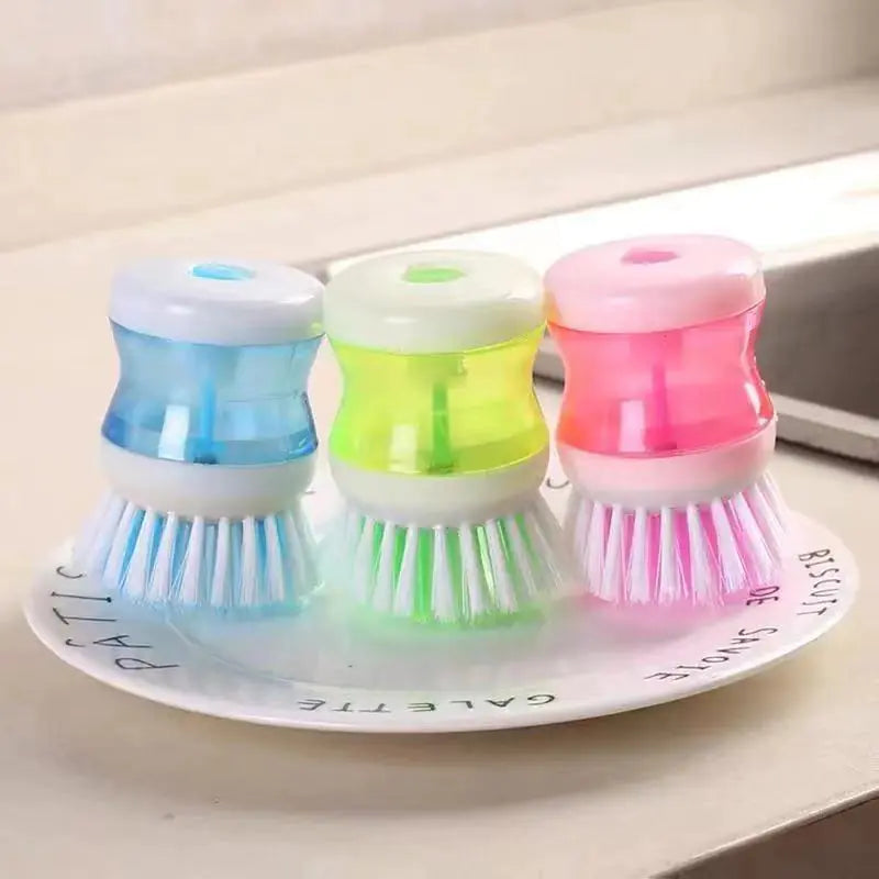 Creative Plastic Kitchen Pot Cleaning Brush Tool