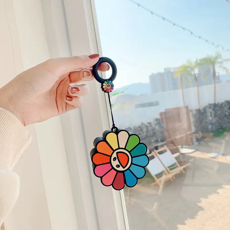 Cartoon Phone Lanyard with Ring and Donut Charm