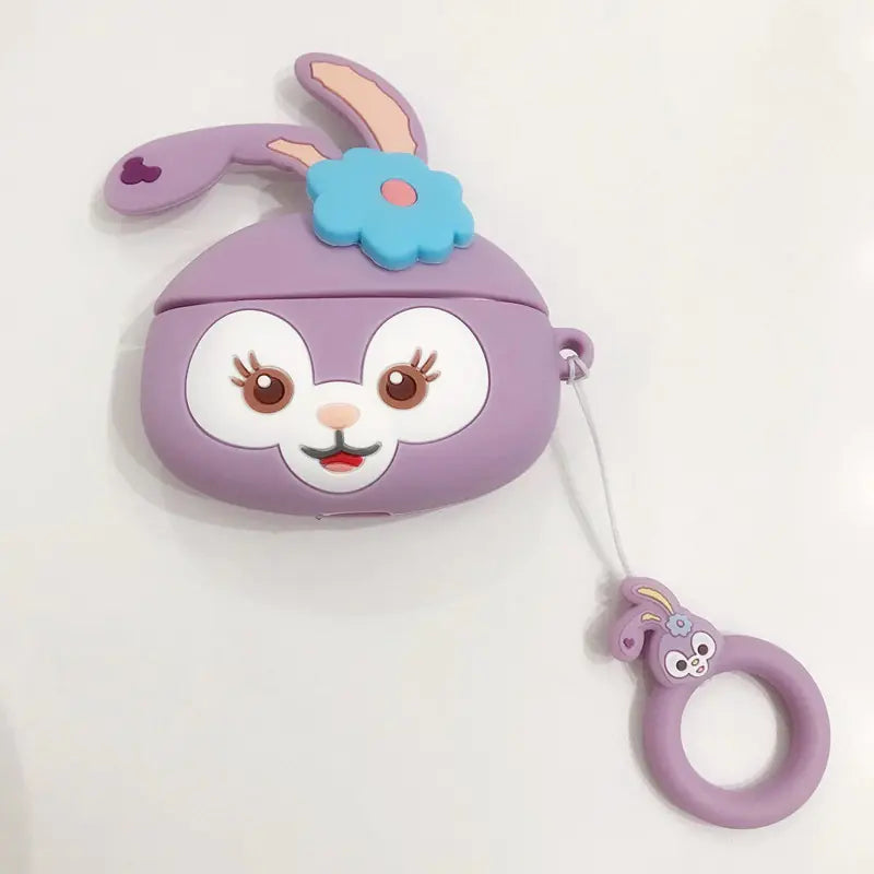 Cartoon Phone Lanyard with Ring and Donut Charm