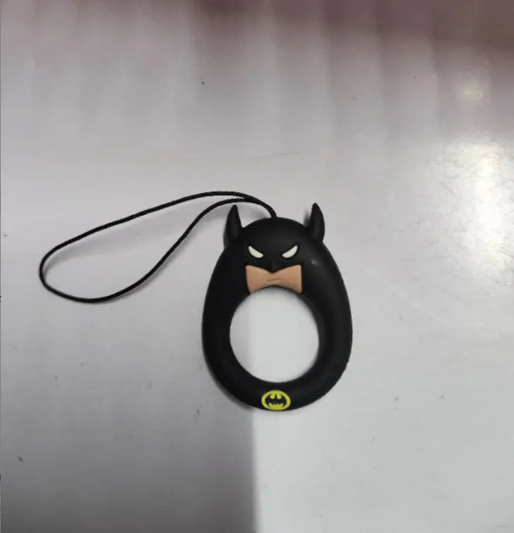 Cartoon Phone Lanyard with Ring and Donut Charm