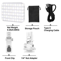 108 LED RGB Camera Light Full Color Output Video Light Kit Dimmable 2500K-9000K Bi-Color Panel Light CRI 95+ Rechargeable