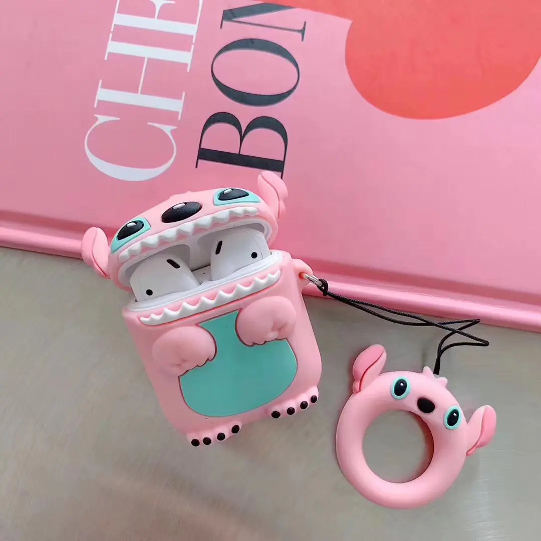 Cartoon Phone Lanyard with Ring and Donut Charm