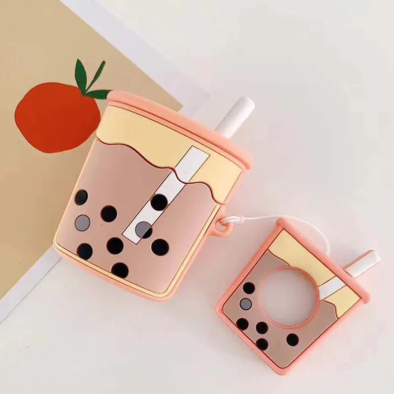Cartoon Phone Lanyard with Ring and Donut Charm