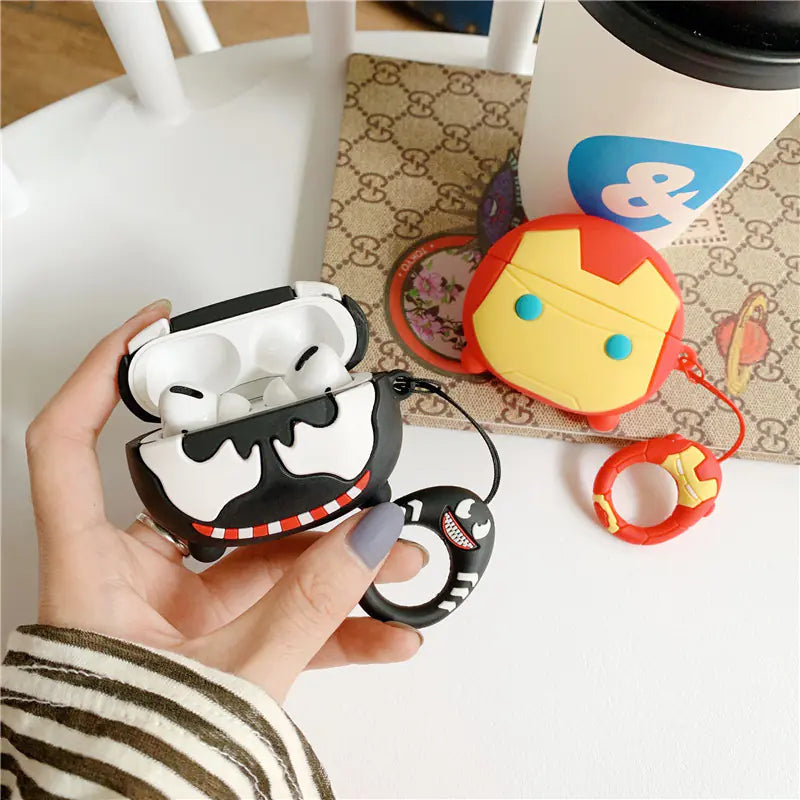Cartoon Phone Lanyard with Ring and Donut Charm