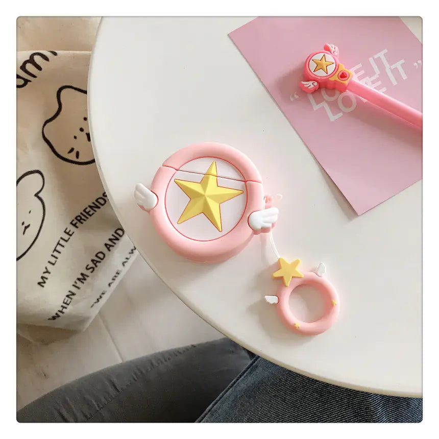Cartoon Phone Lanyard with Ring and Donut Charm
