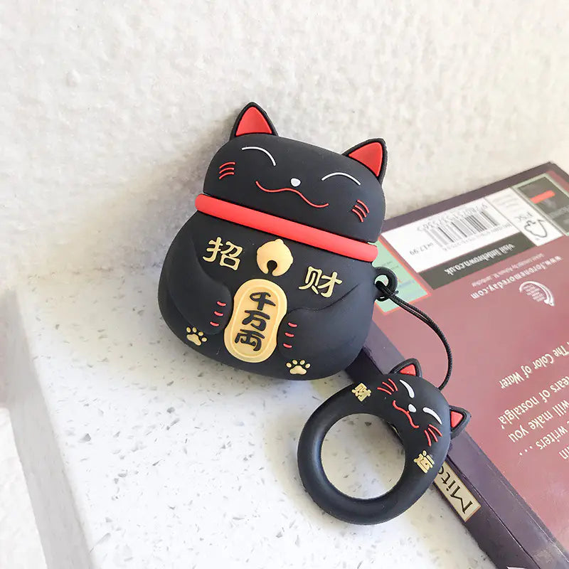 Cartoon Phone Lanyard with Ring and Donut Charm