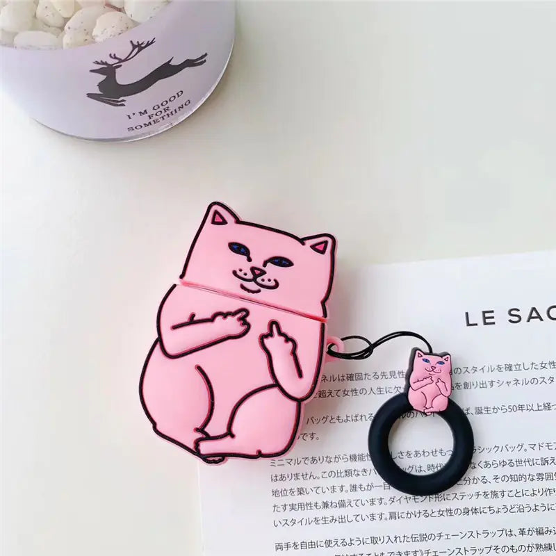 Cartoon Phone Lanyard with Ring and Donut Charm