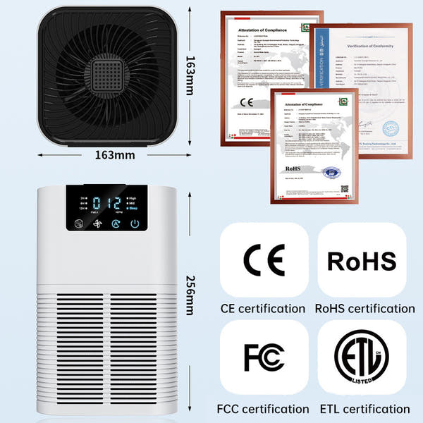 Negative ion desktop air purifier indoor formaldehyde sterilization and odor removal