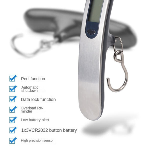 Portable Outdoor Travel Luggage Scale Rechargeable Electronic Scale Handheld Weight Scale ﻿