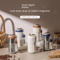 Smart Digital Thermal Bottle Portable Coffee Mug Stainless Steel Water Bottle In-Car Insulated Cup Keep Cold Vacuum Flasks 450ml