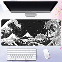 Wave mouse pad advertising game keyboard pad desk pad