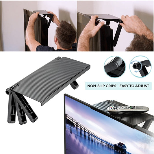 Durable TV Screen Caddy Screen Top Shelf Desktop Storage Rack Environmental Kit Stand TV Rack Display Shelf Storage Desk