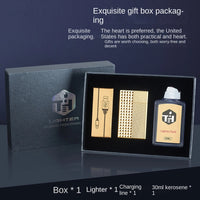 Metal Langsheng Kerosene Lighter Black Technology Voice Controlled Ignition Oil Electric Voice Controlled Igniter