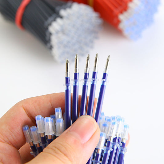 0.5mm 100pcs/bag Pen Refill Office Signature Rods For Handles Red Blue Black Ink Refill Office School Stationery Writing Supplies