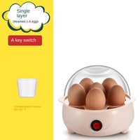 Egg Cooker Anti-Dry Burn Small Steamed Egg Machine Mini Egg Boiler Household Breakfast Gadget
