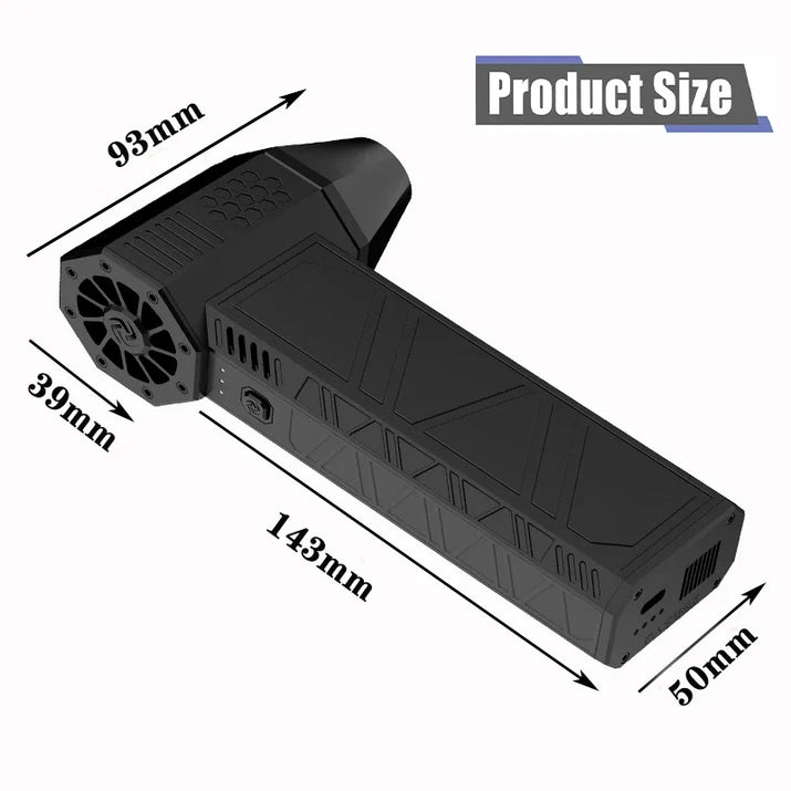 Mini Turbo Jet Fan Electric Air Duster with 1&3 Gear Adjustable Speed 130000RPM 52M/S Car Computer Cleaning Blower Tool Kit