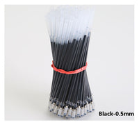 0.5mm 100pcs/bag Pen Refill Office Signature Rods For Handles Red Blue Black Ink Refill Office School Stationery Writing Supplies