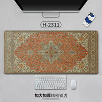 Large Persian Mouse Pad Office Carpet MousePad Natural Rubber Lockedge Anti Slip Desk Mat Laptop Office Game Accessories Pad