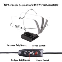 Mini Video Light Conference Live Streaming Kit Webcam Vlog Photography Fill Lamp Selfie Adjustable Portable LED Luz Microphone