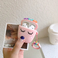 Cartoon Phone Lanyard with Ring and Donut Charm