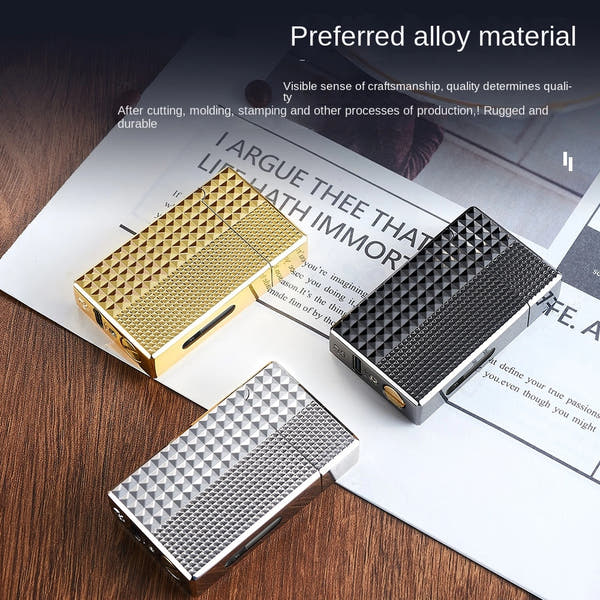 Metal Langsheng Kerosene Lighter Black Technology Voice Controlled Ignition Oil Electric Voice Controlled Igniter