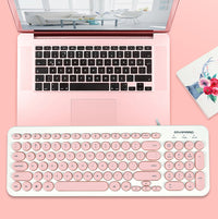 D520 Silent Wired Esports Keyboard USB Ultra Thin 104 Key Business Office Retro Punk Computer Gaming Keyboard