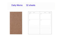4.3x8.3 Midori Traveler's Notebook Refill 110mmx210mm Blank Dot Grid Paper Graph-paper Ruled 32 sheets