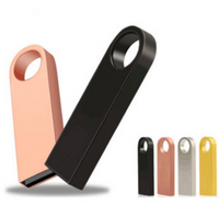 Usb flash drive 32 GB 3.0 metal pen drive 64GB pendrive 16GB 8GB 4GB 128GB silver key flash drive waterproof custom  NO logo
