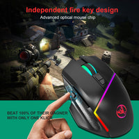 A876 wired mouse with colorful synchronized lighting, 6400dpi adjustable lighting, can turn off gaming mouse