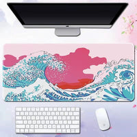 Wave mouse pad advertising game keyboard pad desk pad