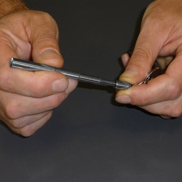Portable Telescoping tool Pen Metal Key Ring Tool Creative Telescoping Stainless Steel Pen Keychain