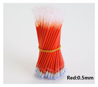 0.5mm 100pcs/bag Pen Refill Office Signature Rods For Handles Red Blue Black Ink Refill Office School Stationery Writing Supplies