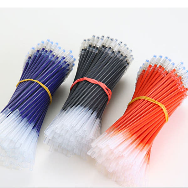 0.5mm 100pcs/bag Pen Refill Office Signature Rods For Handles Red Blue Black Ink Refill Office School Stationery Writing Supplies