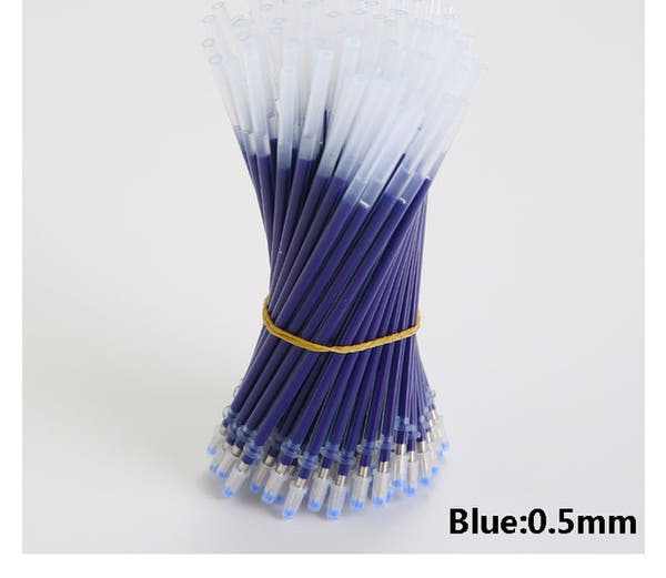 0.5mm 100pcs/bag Pen Refill Office Signature Rods For Handles Red Blue Black Ink Refill Office School Stationery Writing Supplies