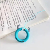 Cartoon Phone Lanyard with Ring and Donut Charm